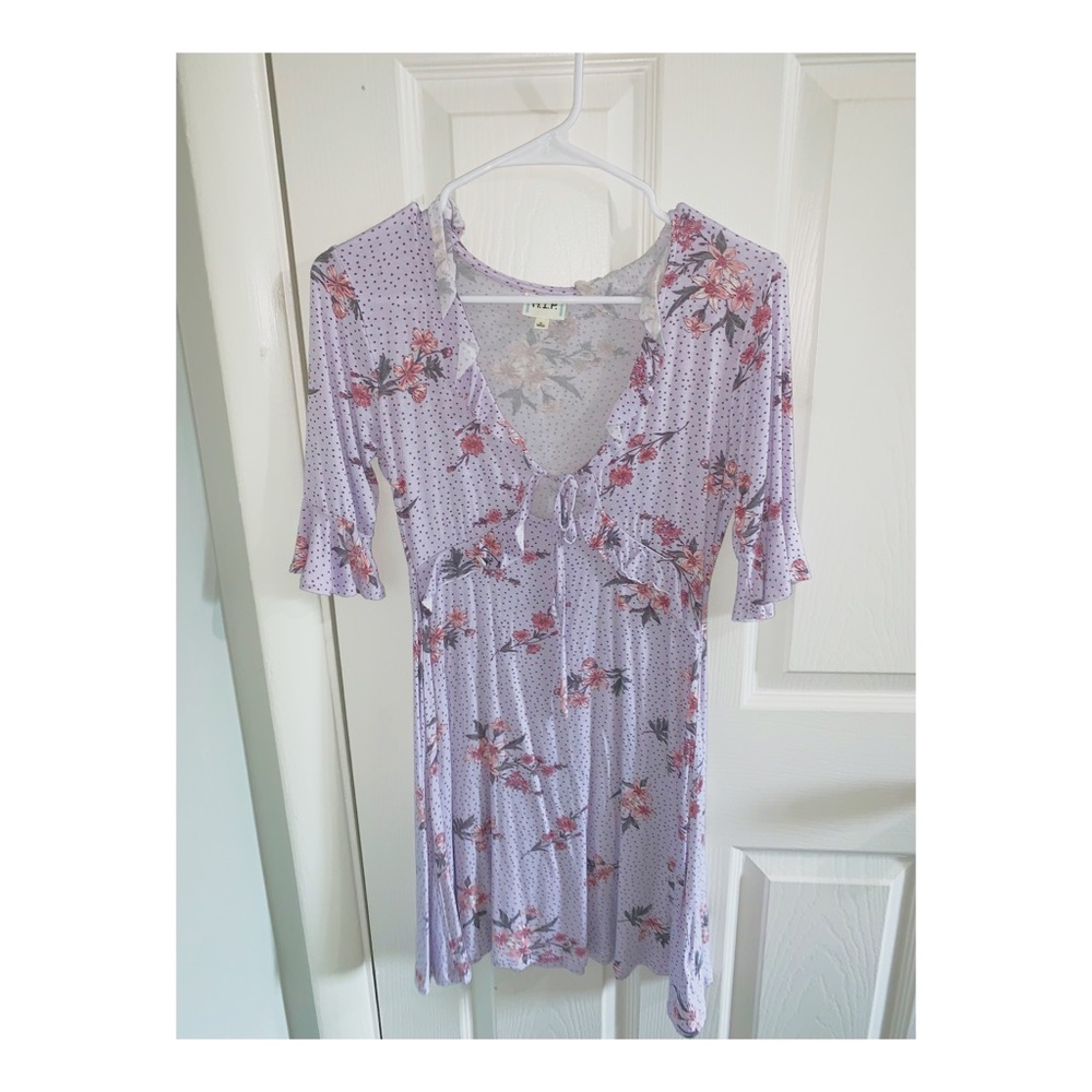 H.I.P. Lavender floral dress